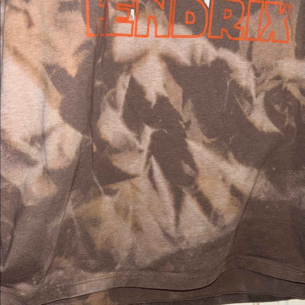Jimi Hendrix Brown Graphic T-Shirt Large  EUC - Picture 4 of 9